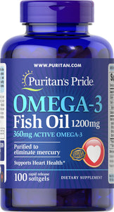 Omega-3 Fish Oil 1200 mg (360 mg Active Omega-3)