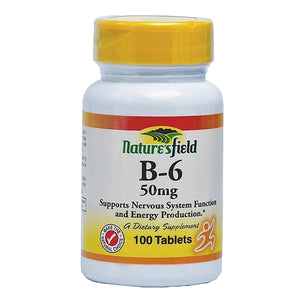 Nature's field vitamin B-6 50mg ×100 tablet