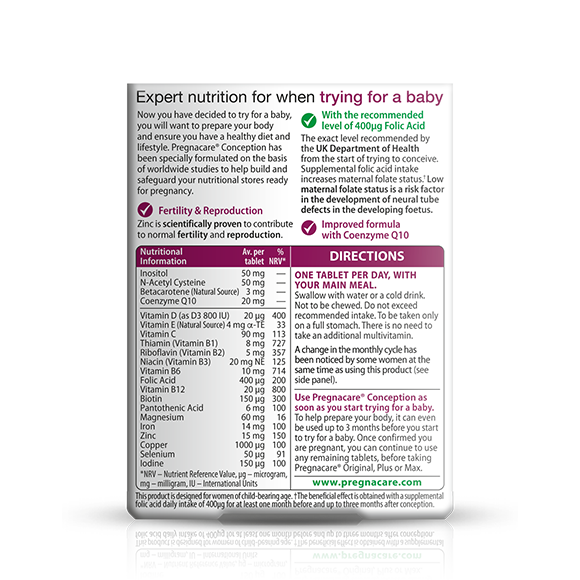 Vitabiotic Pregnacare Conception ×30 tablet