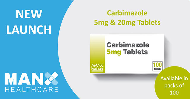 Carbimazole 5mg tablets (Manx Healthcare Ltd) [1 × 10 Sachet]