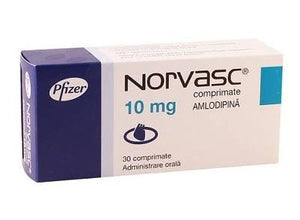 NORVASC Tablets 10mg (1 × 10 sachet): Pfizer Brand