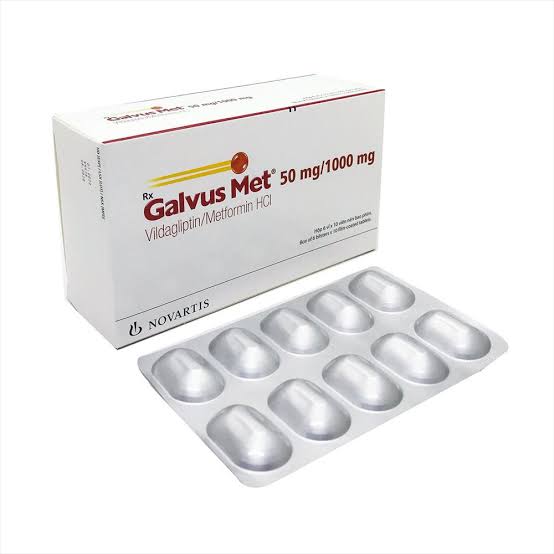 Galvus Met 50 mg/1000 mg Tablet (1 × 10 sachet)