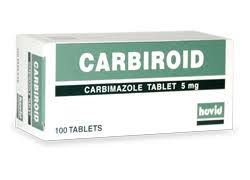 Carbiroid 5mg Tablets (Carbimazole) [1x20 Sachet]