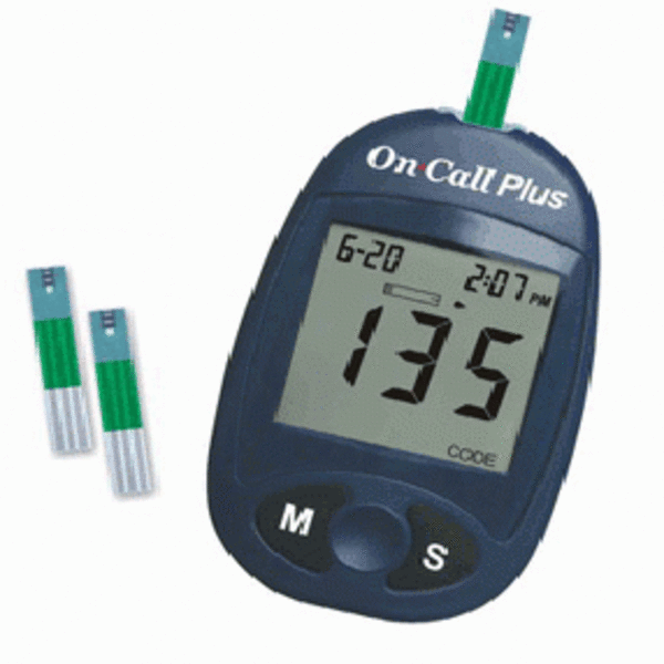 On Call ONCALL Plus Glucometer Test Strips-25 Strips