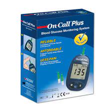 On Call Plus Blood Glucose Monitoring System Kit (Glucometer)